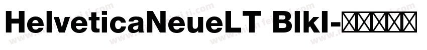 HelveticaNeueLT BlkI字体转换